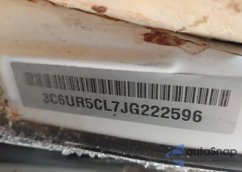 2018 Ram 2500 Tradesman 4X4 6'4 Box из США, поврежденный, VIN 3C6UR5CL7JG222596